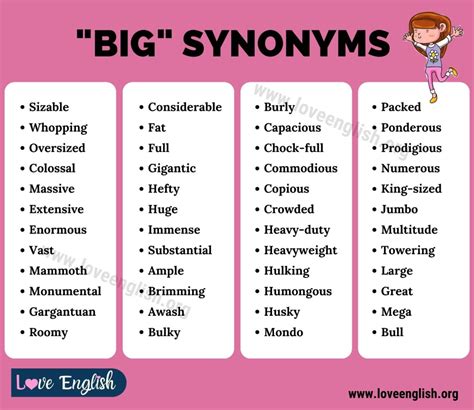 another word for larger.